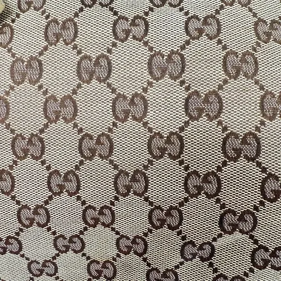 GUCCI Princy Sherry GG Canvas Leather Shoulder Tote Bag Brown Authentic - Picture 5 of 16